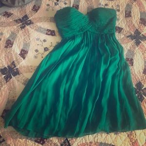 Green bridesmaid dress